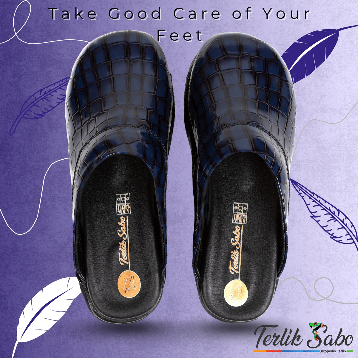 Croco Blue Black