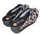 Leather Leopard Black