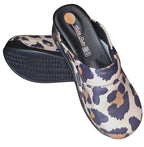 Leather Leopard Black