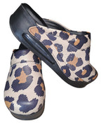 Leather Leopard Black
