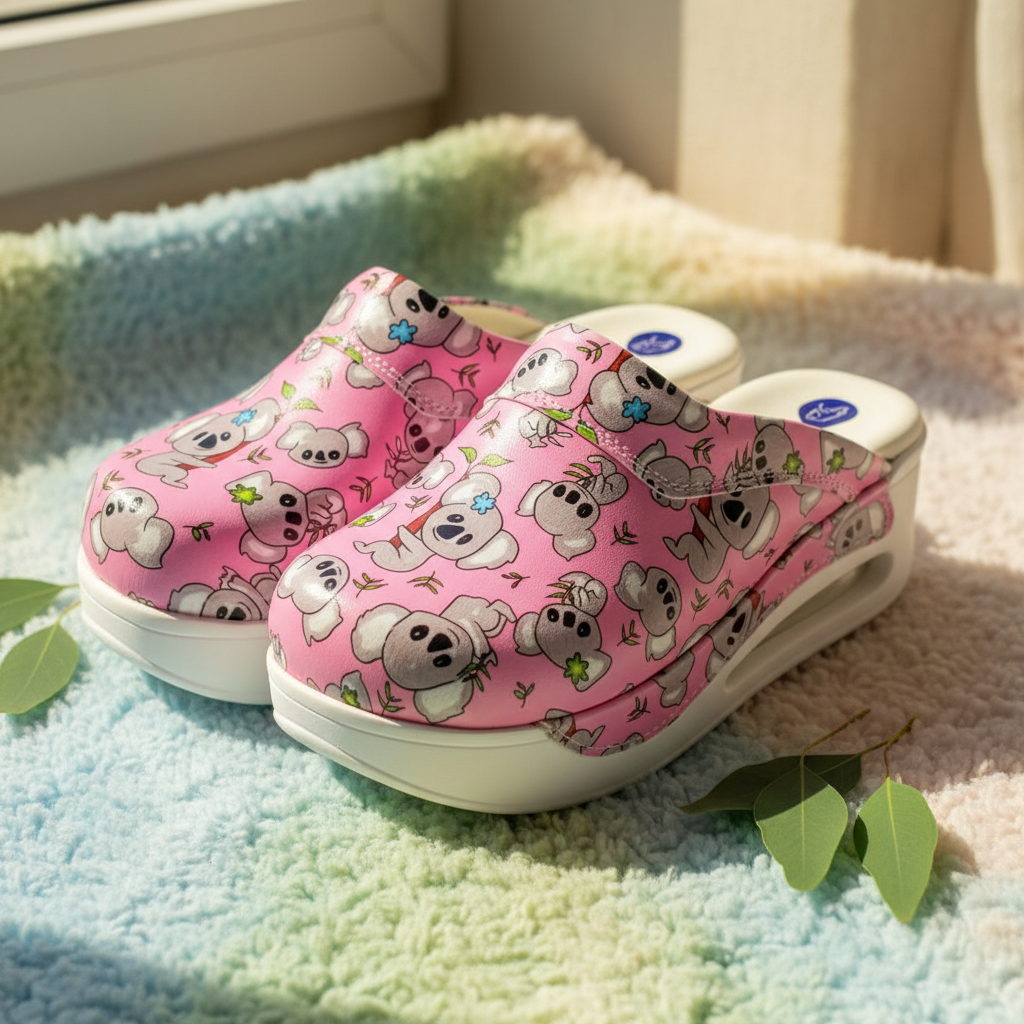 Koala Print Cozy Clogs